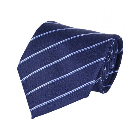 KLASIK kravata modrá pásikavá