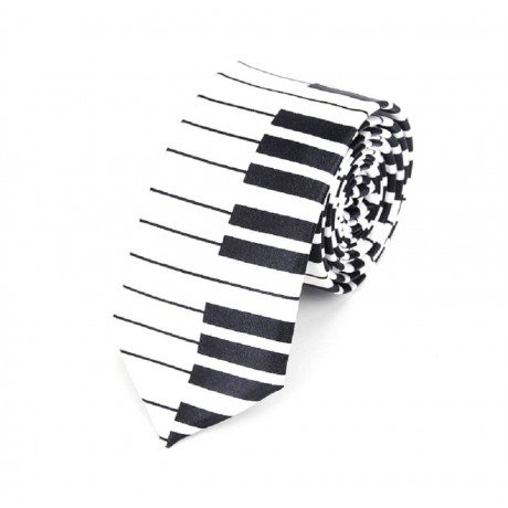 SLIM kravata klavír